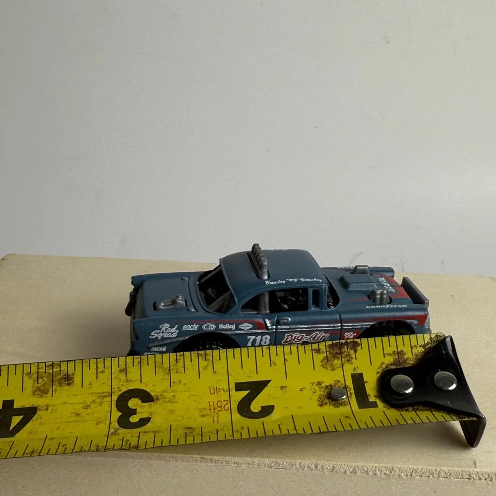 Hot Wheels Big Air Bel Air 1955 Chevy Hot Rod Custom Blue Diecast Toy Car